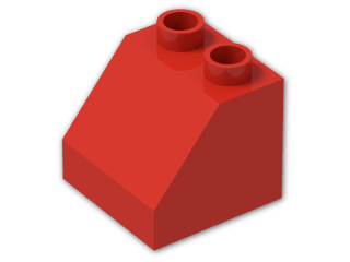 LEGO® Brick: Duplo Slope 2 x 2 x 1.5 6474 | Color: Bright Red