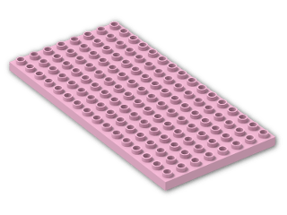 LEGO® Brick: Duplo Plate 8 x 16 6490 | Color: Light Purple