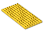 LEGO® Brick: Duplo Plate 8 x 16 6490 | Color: Bright Yellow