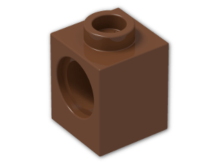 LEGO® Stein: Technic Brick 1 x 1 with Hole 6541 | Farbe: Reddish Brown