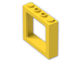 LEGO® Brick: Train Window 1 x 4 x 3 New 6556 | Color: Bright Yellow
