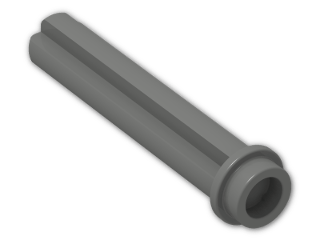 LEGO® Brick: Technic Axle 3 with Stud 6587 | Color: Dark Grey