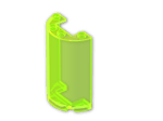 LEGO® Stein: Cylinder Half 2 x 4 x 5 with 1 x 2 cutout 85941 | Farbe: Transparent Fluorescent Green