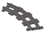 LEGO® Brick: Train Track 4 Studs Wide Curved 85976 | Color: Dark Stone Grey