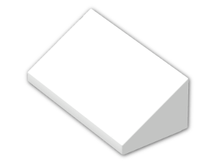 LEGO® Brick: Slope Brick 31 1 x 2 x 0.667 85984 | Color: White