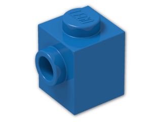 LEGO® Brick: Brick 1 x 1 with Stud on 1 Side 87087 | Color: Bright Blue