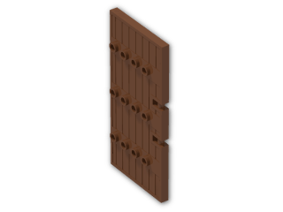 LEGO® Brick: Door 1 x 5 x 8.5 Stockade 87601 | Color: Reddish Brown