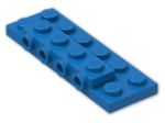 LEGO® Brick: Plate 2 x 6 x 0.667 with Four Studs On Side and Four Raised 87609 | Color: Bright Blue