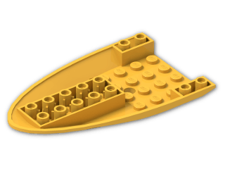 LEGO® Brick: Plane Bottom 6 x 10 x 1 87611 | Color: Flame Yellowish Orange