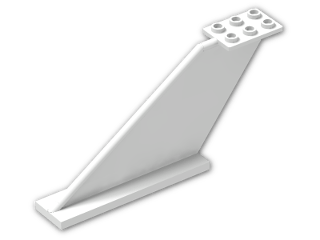 LEGO® Brick: Tail 12 x 2 x 5 87614 | Color: White