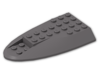 LEGO® Brick: Plane Top 6 x 10 x 1 87615 | Color: Dark Stone Grey