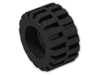 LEGO® Brick: Tyre 12/ 40 x 11 Wide with Centre Band 87697 | Color: Black