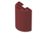 LEGO® Brick: Cylinder Half 3 x 6 x 6 with 1 x 2 Cutout (needs work) 87926 | Color: New Dark Red