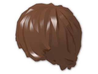 LEGO® Stein: Minifig Hair Tousled with Side Parting 87991 | Farbe: Reddish Brown