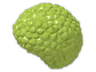 LEGO® Stein: Minifig Hair Bubble Style (Afro) 87995 | Farbe: Bright Yellowish Green