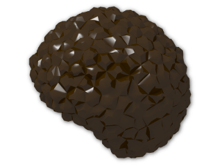 LEGO® Stein: Minifig Hair Bubble Style (Afro) 87995 | Farbe: Dark Brown