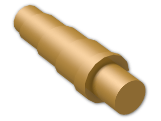 LEGO® Brick: Animal Horn Spiral 89522 | Color: Warm Gold