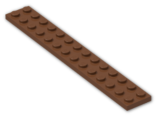 LEGO® Stein: Plate 2 x 14 91988 | Farbe: Reddish Brown