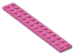 LEGO® Stein: Plate 2 x 14 91988 | Farbe: Bright Purple