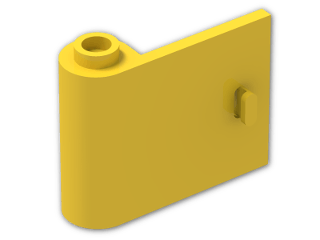 LEGO® Brick: Door 1 x 3 x 2 Left with Hollow Hinge 92262 | Color: Bright Yellow
