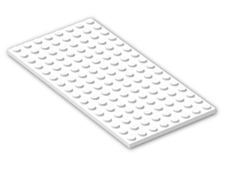 LEGO® Brick: Plate 8 x 16 92438 | Color: White