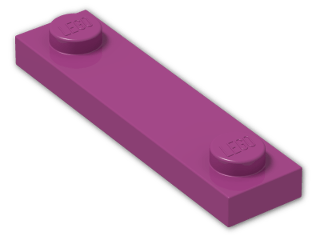 LEGO® Stein: Plate 1 x 4 with Two Studs  92593 | Farbe: Bright Reddish Violet