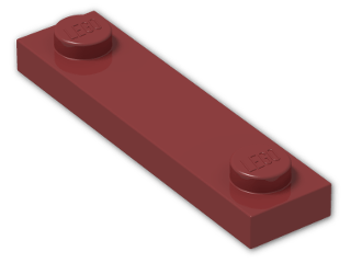 LEGO® Stein: Plate 1 x 4 with Two Studs  92593 | Farbe: New Dark Red