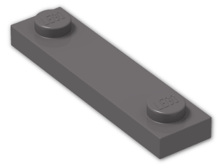 LEGO® Stein: Plate 1 x 4 with Two Studs  92593 | Farbe: Dark Stone Grey