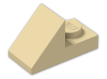 LEGO® Brick: Slope Plate 45 2 x 1 92946 | Color: Brick Yellow