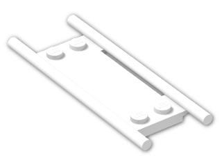 LEGO® Brick: Minifig Stretcher without Bottom Hinges 93140 | Color: White