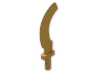 LEGO® Stein: Minifig Sword Khopesh 93247 | Farbe: Warm Gold