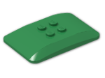 LEGO® Brick: Wedge 6 x 4 x 0.667 Quadruple Curved 98281 | Color: Dark Green