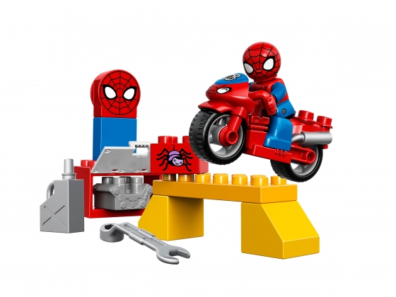 LEGO® Duplo Spider-Man Web-Bike Workshop 10607 released in 2015 - Image: 1