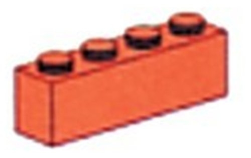 LEGO® Bulk Bricks 1 x 4 Red Bricks 3472 released in 2000 - Image: 1