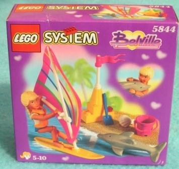 LEGO® Belville Dolphin Windsurfer 5844 released in 1998 - Image: 1