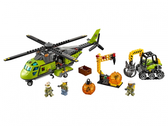 LEGO® Town Volcano Supply Helicopter 60123 released in 2016 - Image: 1