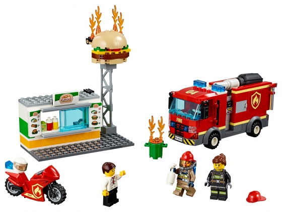 LEGO® City Burger Bar Fire Rescue 60214 released in 2019 - Image: 1