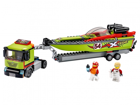 LEGO® City Race Boat Transporter 60254 released in 2019 - Image: 1