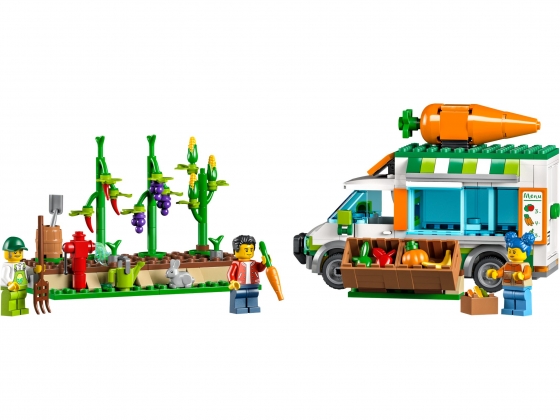 LEGO® City Farmers Market Van 60345 released in 2022 - Image: 1