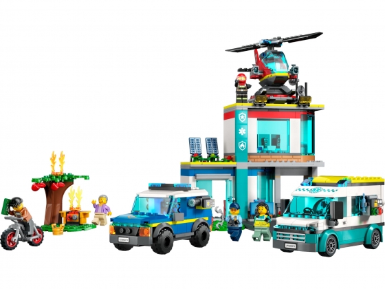 LEGO® City Hauptquartier der Rettungsfahrzeuge 60371 erschienen in 2023 - Bild: 1