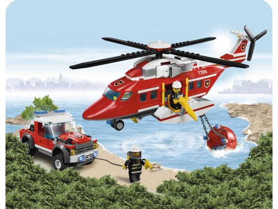 LEGO® Town Fire Helicopter 7206 released in 2010 - Image: 1