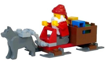 LEGO® Seasonal Advent Calendar 2005 City (Day 24) Santa & Sled 7324 released in 2005 - Image: 1