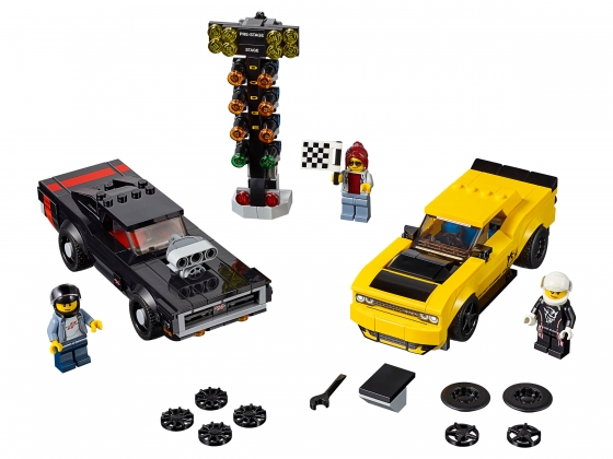 LEGO® Speed Champions 2018 Dodge Challenger SRT Demon and 1970 Dodge Charger R/T 75893 released in 2019 - Image: 1