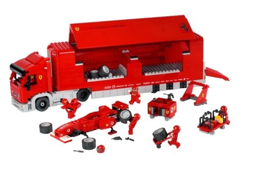 LEGO® Racers Scuderia Ferrari Truck 8654 released in 2005 - Image: 1