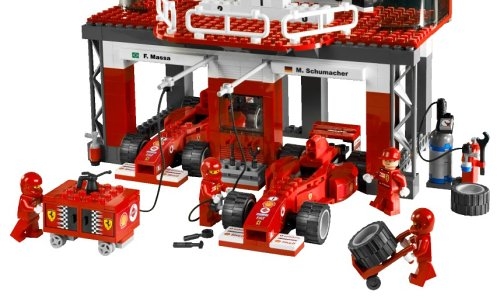 LEGO® Racers Ferrari Finish Line 8672 released in 2006 - Image: 1