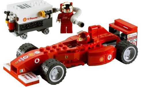 LEGO® Racers Ferrari F1 Fuel Stop 8673 released in 2006 - Image: 1