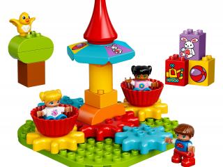 LEGO® Duplo Karussel mit Zahnrädern und Figuren